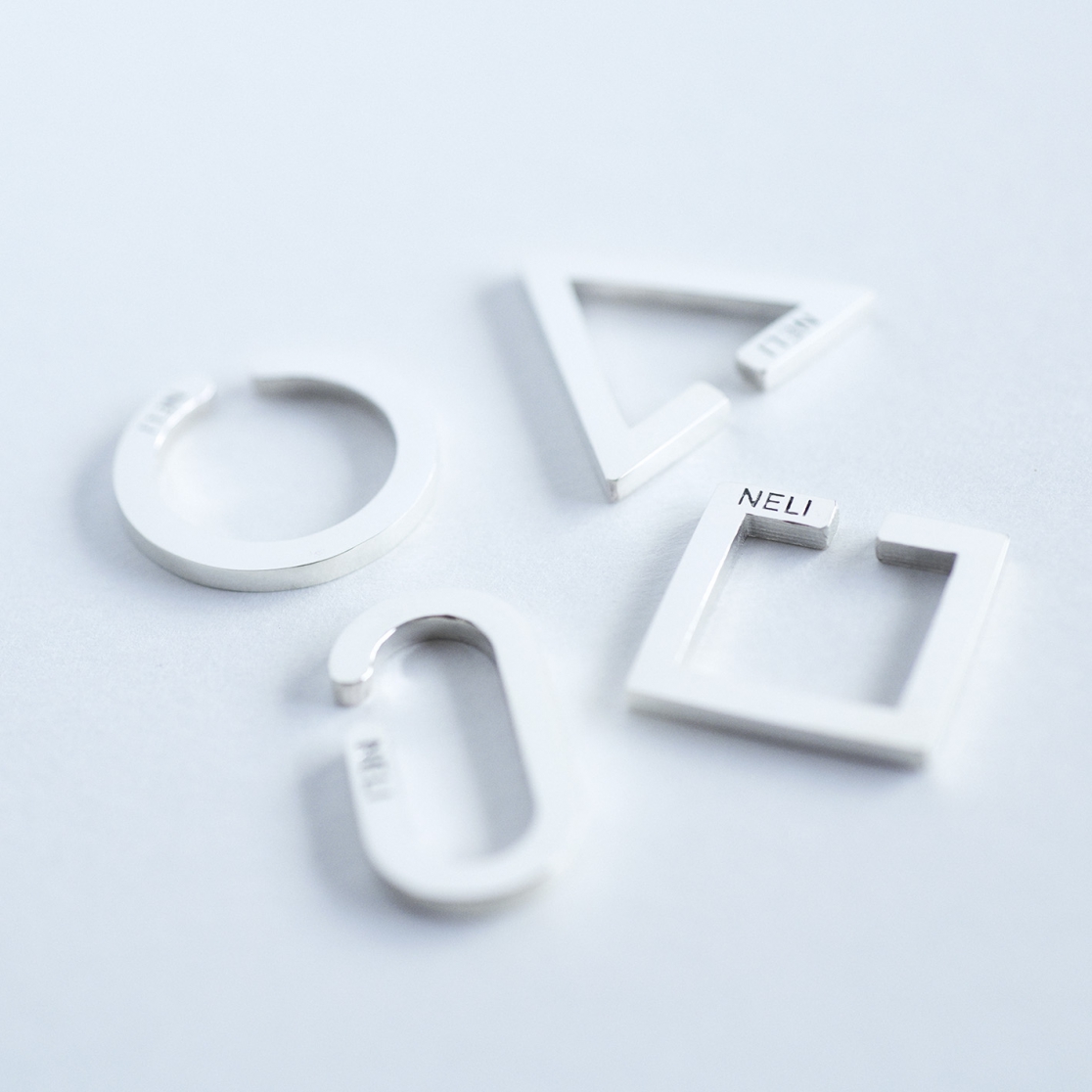 イヤーカフ：BASIC EC サークル・オーバル・スクエア・トライアングル